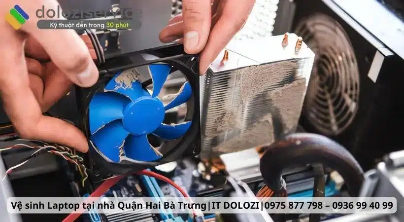 Ve sinh laptop tai nha Quan Hai Ba Trung