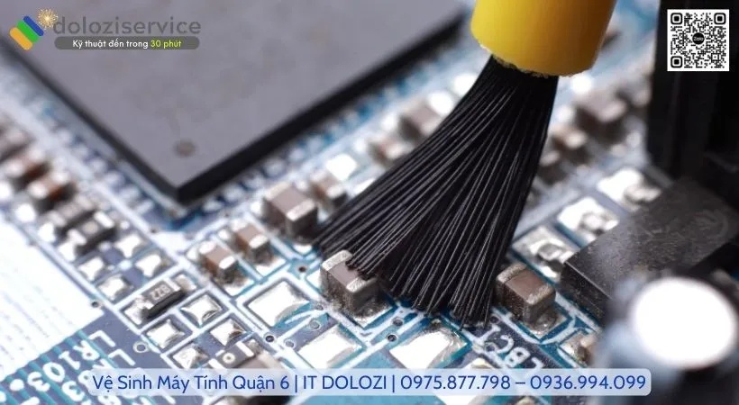 Quy trình Vệ sinh máy tính quận 6 tại Dolozi