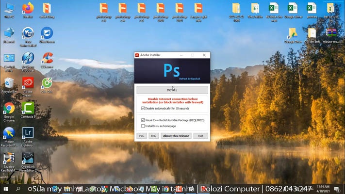 nhấn Install nhấn Install