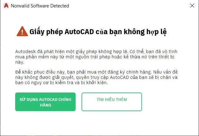 3 Cách Fix lổi AutoCAD Bị Mất Bản Quyền