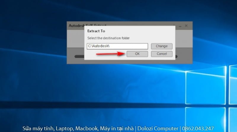 lick vào file Setup autocad 2018 Full Crack sau đó và nhấn OK