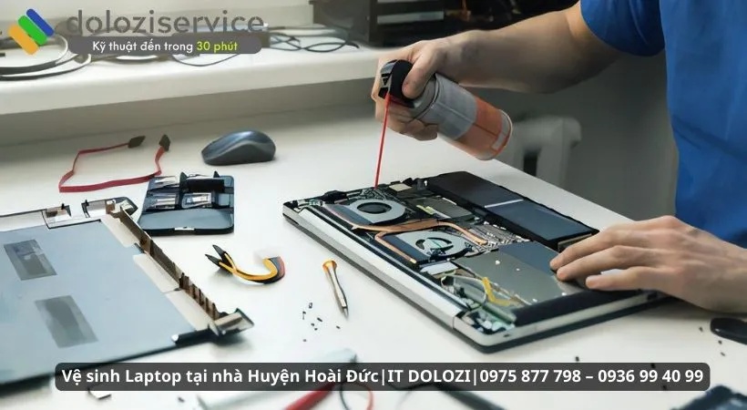 Dịch vụ vệ sinh laptop tại nhà Huyện Hoài Đức