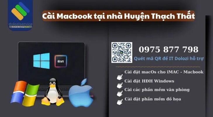 Cài Macbook Tại Nhà Huyện Thạch Thất - Gọi Là Có Ngay!