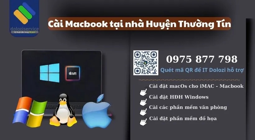 Dịch vụ cài đặt macbook tại nhà tại Dolozi