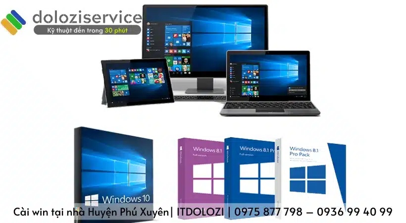Một số tiêu chí để lựa chọn đơn vị cài win tại huyện Phú Xuyên.