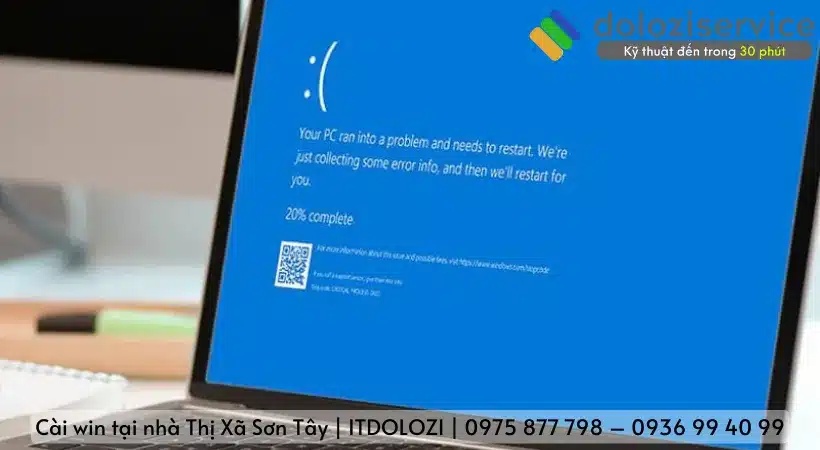 Quy trình cài win tại nhà Thị xã Sơn Tây - Dolozi