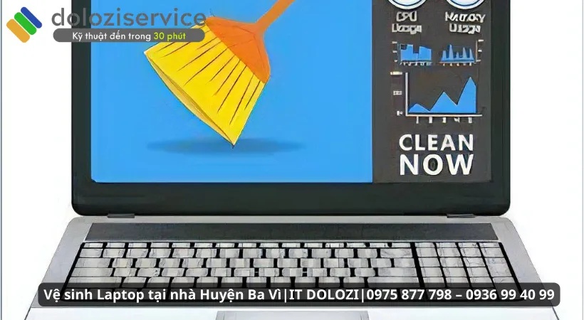 Quy trình vệ sinh laptop tại Dolozi