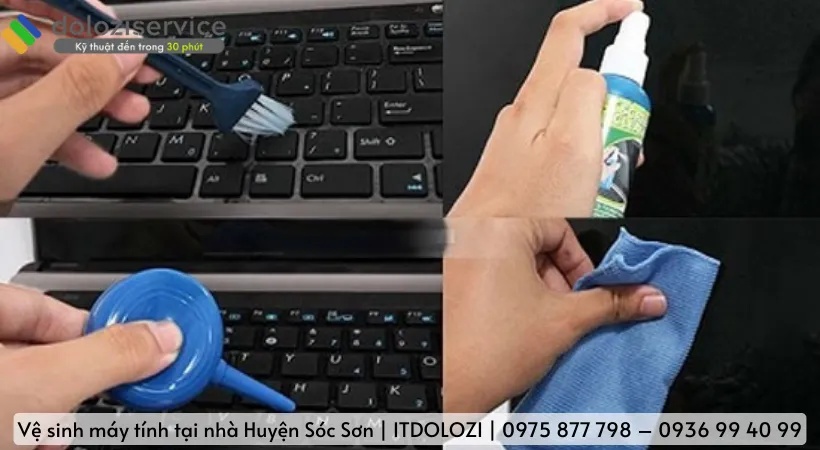 Quy trình vệ sinh máy tính tại nhà Hà Nội của Dolozi
