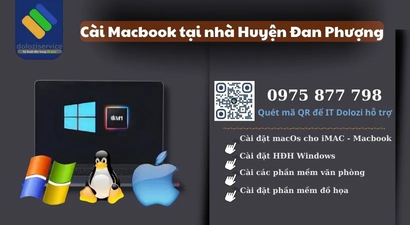 Dịch vụ cài macbook tại nhà tại Dolozi