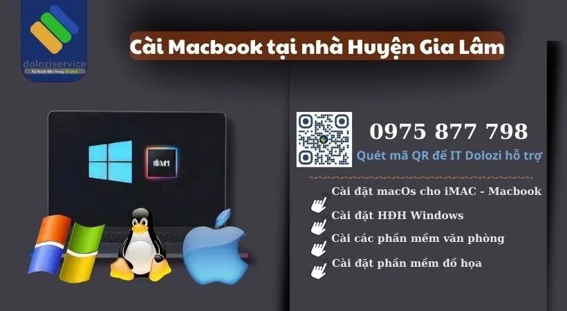 Dịch vụ cài macbook tại nhà tại Dolozi