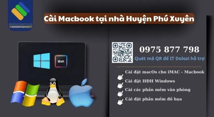Cài Macbook Tại Nhà Huyện Phú Xuyên - Gọi Là Có!