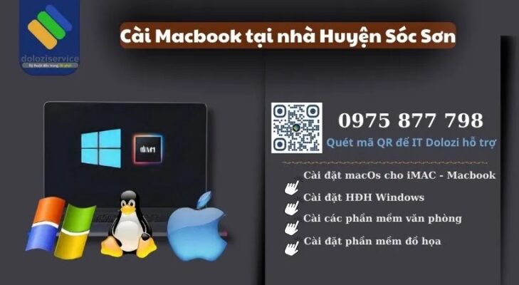 Cài Macbook Tại Nhà Huyện Sóc Sơn - Gọi Là Có Ngay!