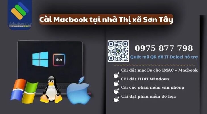Cài Macbook Tại Nhà Thị Xã Sơn Tây - Gọi Là Có Mặt!