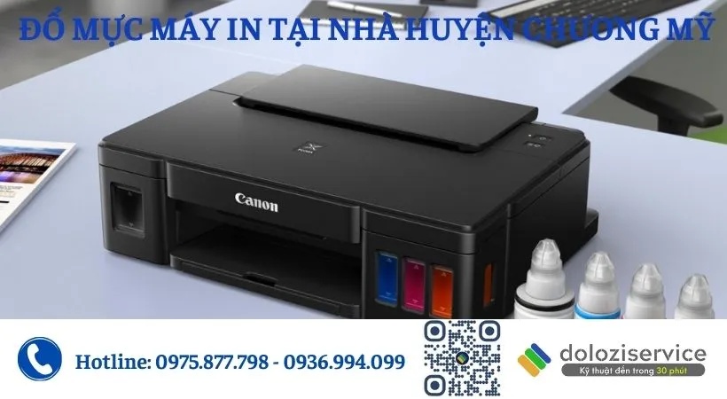 Đổ mực máy in tại nhà huyện Chương Mỹ