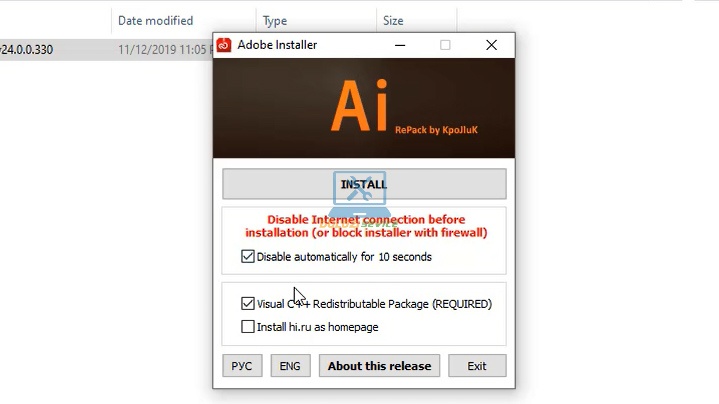 Chọn Install Chọn Install