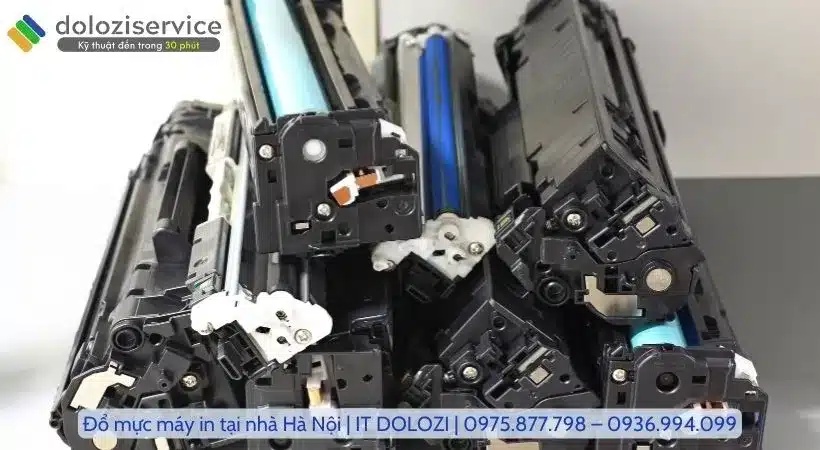 Quy trình đổ mực máy in tại Dolozi