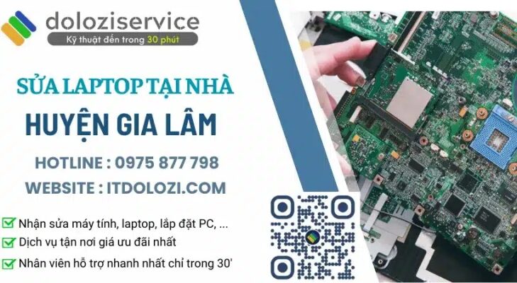 Sửa Laptop Tại Nhà Huyện Gia Lâm: Giảm Sốc Cho HSSV!