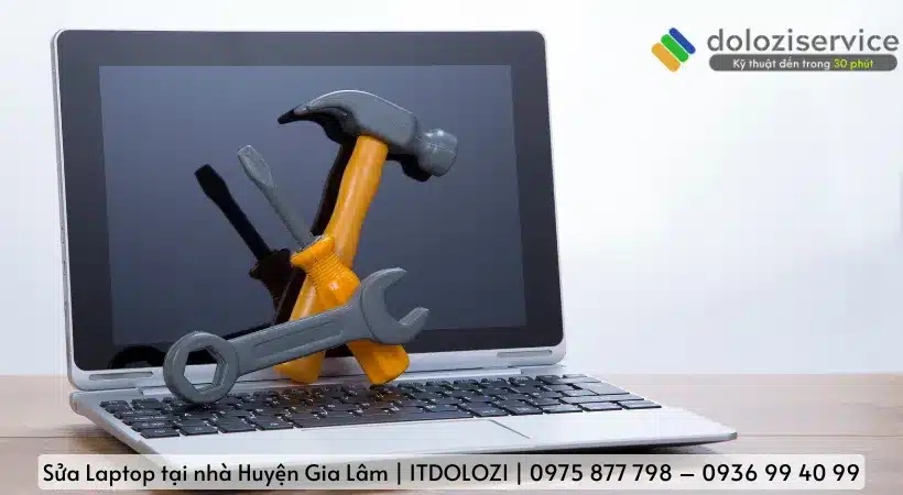 Các sự cố thường gặp và giải pháp sửa laptop tại nhà quận Gia Lâm.