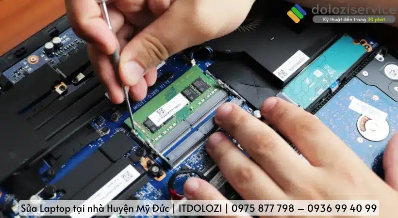 Quy trình sửa laptop tại nhà của Dolozi.