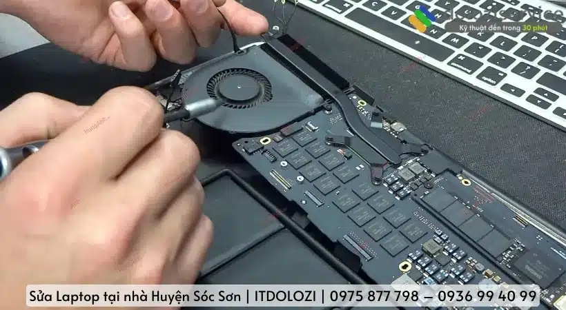 Quy trình sửa laptop tại huyện Sóc Sơn chuyên nghiệp.