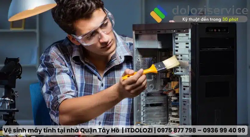 Vệ sinh máy tính khi máy bụi bẩn Vệ sinh máy tính quận tại nhà quận Tây Hồ khi máy quá bụi bẩn.