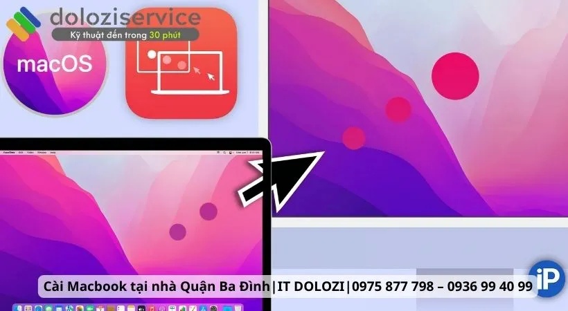 Cai macbook tai nha Quan Ba Đinh