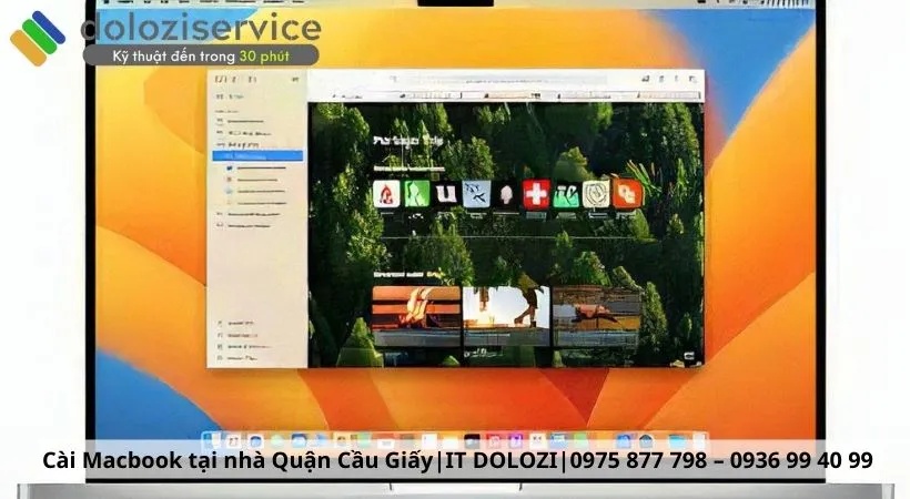 Quy trình cài macbook tại nhà Quận Cầu Giấy