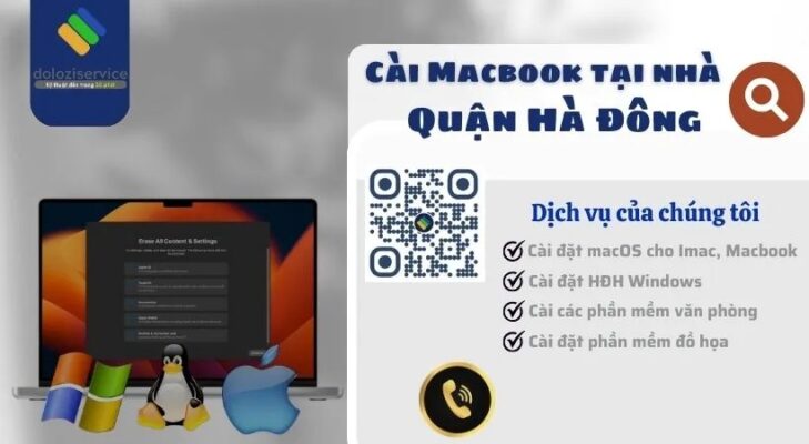 Cài Macbook Tại Nhà Quận Hà Đông - Giá Tốt Cho HSSV!