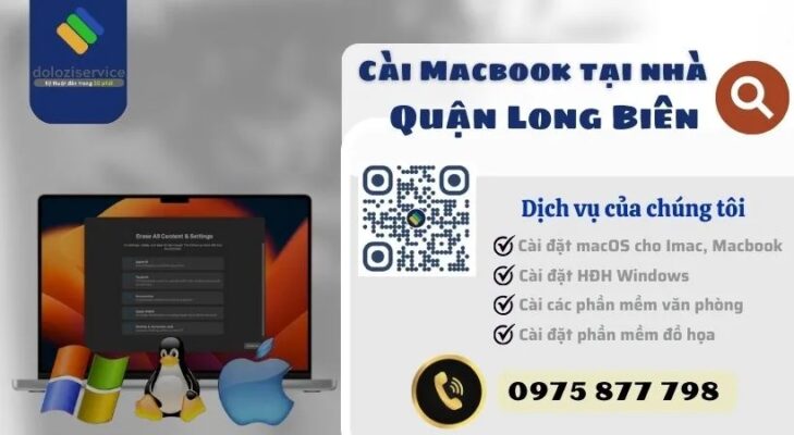 Cài Macbook Tại Nhà Quận Long Biên - Gọi Ngay!