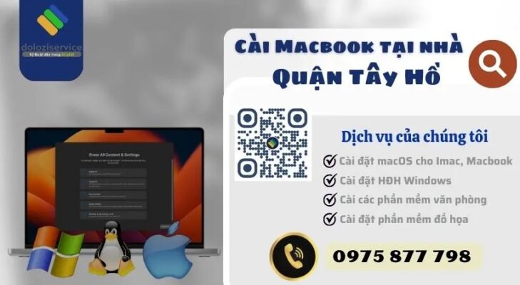 Cài Macbook Tại Nhà Quận Tây Hồ - Gọi Ngay!