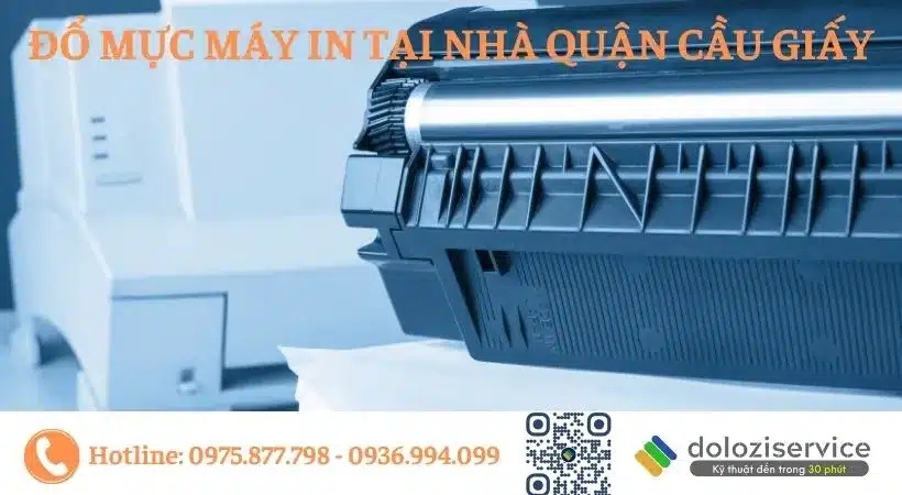 Đổ mực máy in tại nhà Quận Cầu Giấy