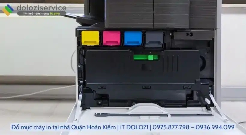 Quy trình đổ mực máy in tại nhà quận Hoàn Kiếm Dolozi