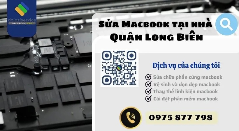 Dịch vụ sửa macbook tại nhà Quận Long Biên