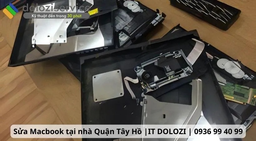 Thay pin macbook air tại sửa macbook tại nhà Quận Tây Hồ