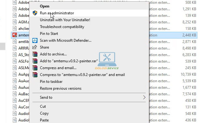 Chạy phần mềm kích hoạt với quyền Admin
