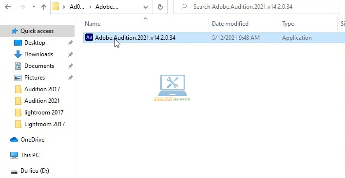 Chạy File cài đặt phần mềm