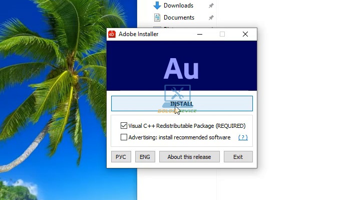 Chọn Install