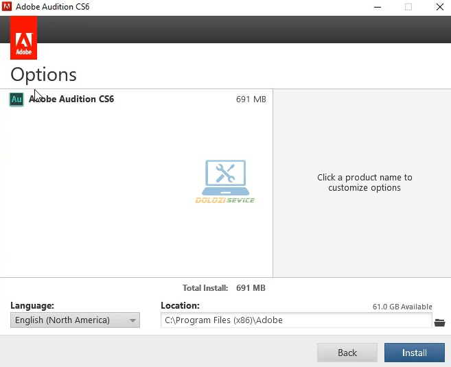 Chọn Install
