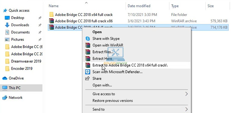 Giải nén phần mềm Bridge 2018 Full Crack