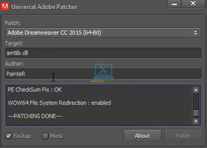 Kích hoạt thành công Dreamweaver 2015 Full Crack 