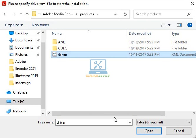 Chọn File Drive
