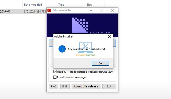 Hoàn tất cài đặt Encoder 2019 Full Crack
