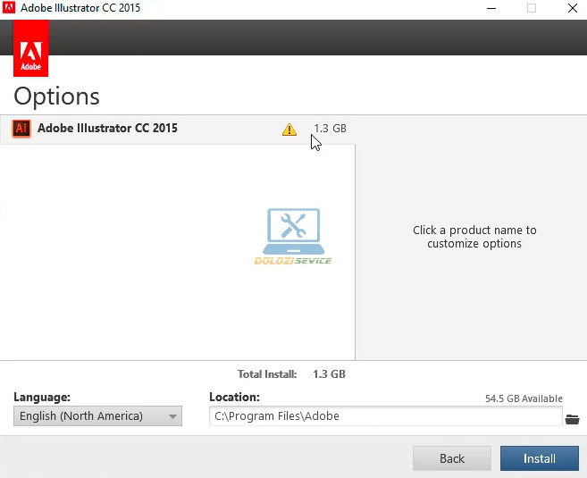 Chọn Install