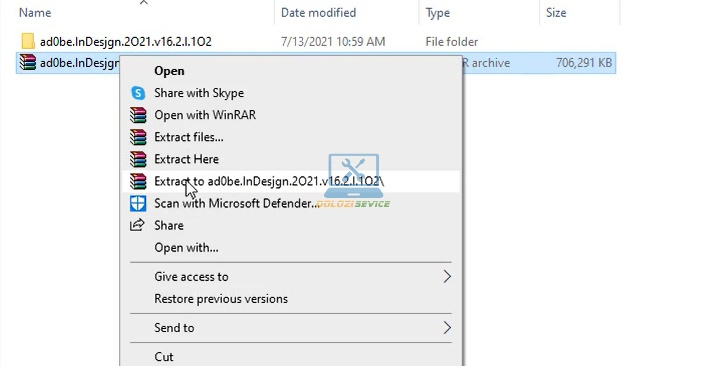 Giải nén phần mềm InDesign 2021 Full Crack