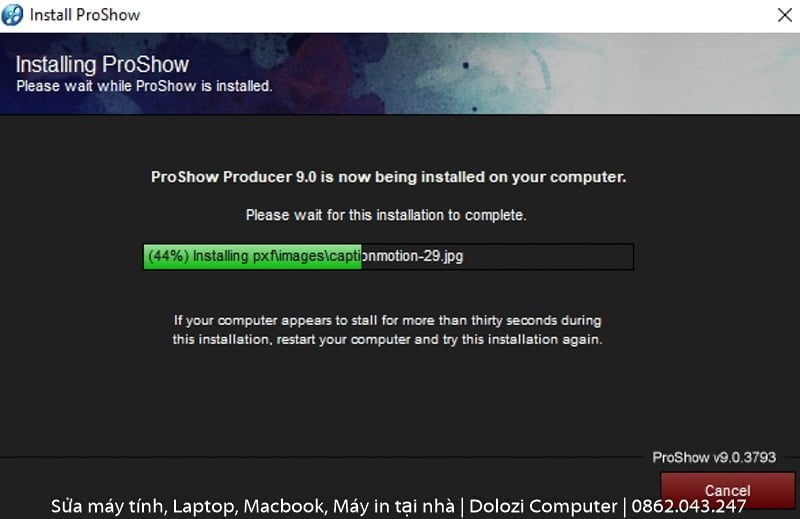 Hoàn tất tải và cài đặt proshow producer 9