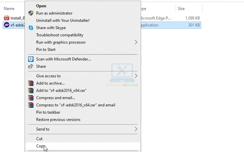 Ta tiến hành Copy File kích hoạt bản quyền như hình