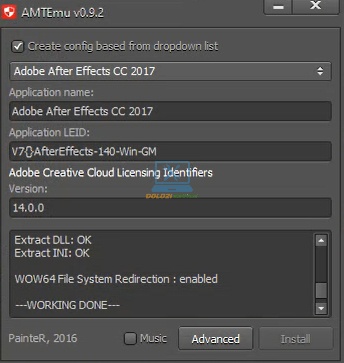 Kích hoạt bản quyền thành công After Effects 2018 Full Crack