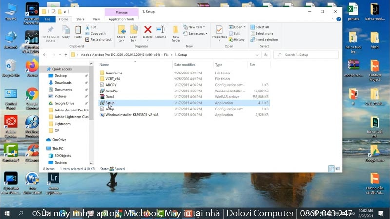 cài đặt adobe acrobat pro 2020
