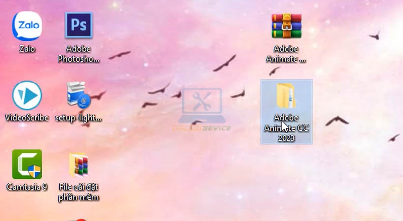 Mở file giải nén Animate CC 2023