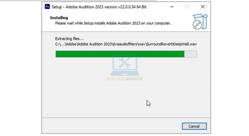 Chờ cài đặt Audition 2023
